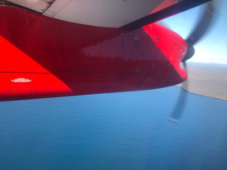 グリーンランド航空 レイキャビク着陸前